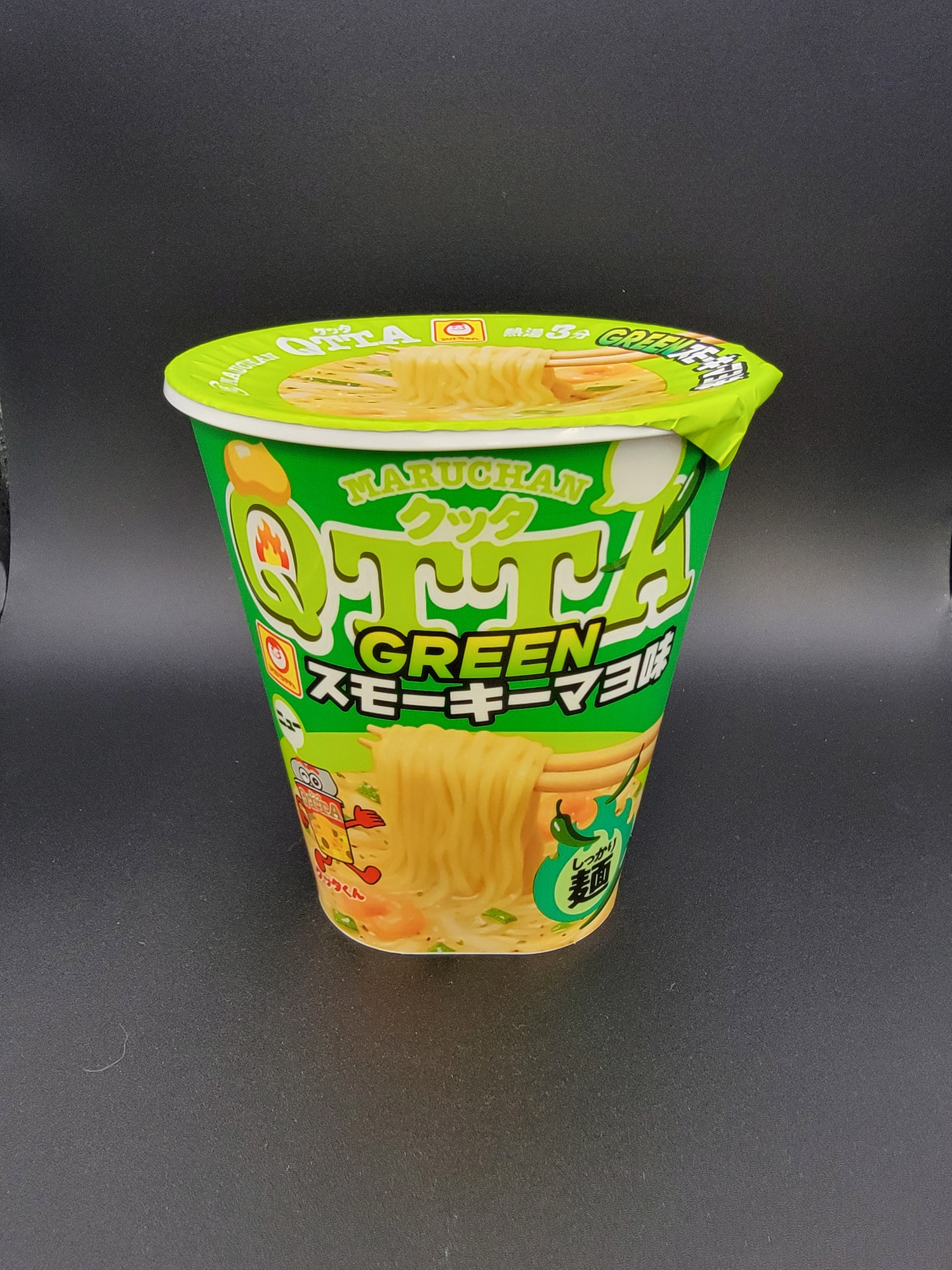 Maruchan QTTA Green Smoky Mayonnaise Ramen Front